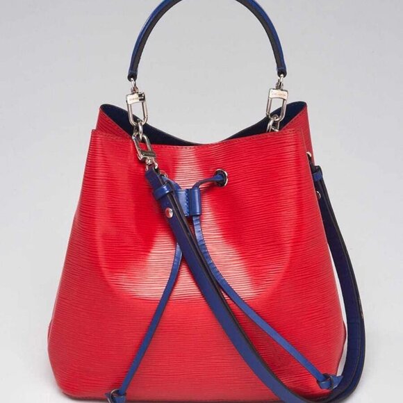 Louis Vuitton Coquelicot/Indigo Epi Leather NeoNoe Bag - Picture 1 of 12